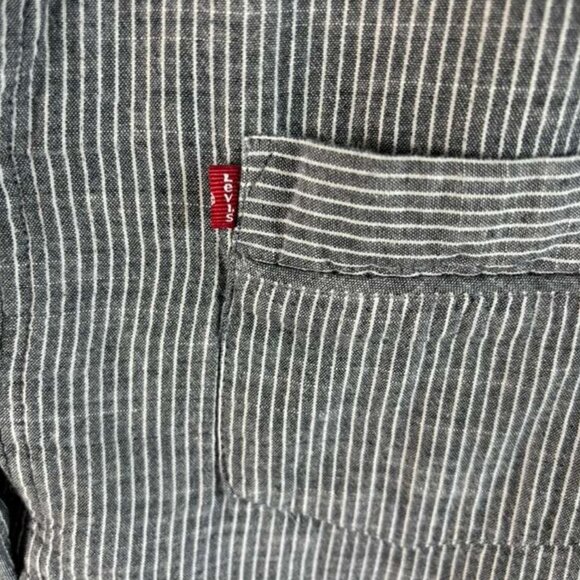 Levis Women Target Striped Pocket Nightgown Gray Size XL - Picture 6 of 12
